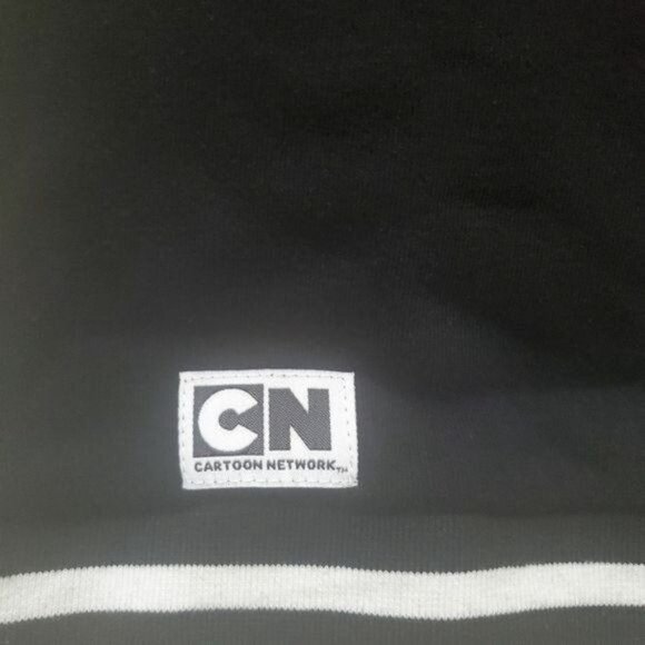 The Powerpuff Girls womens rainbow sweatshirt crewneck Long Sleeve Black Sz LG - Picture 13 of 15